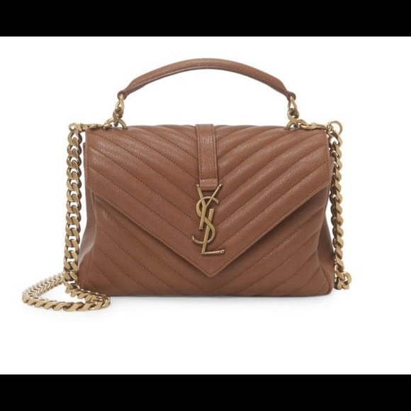 ysl cognac bag